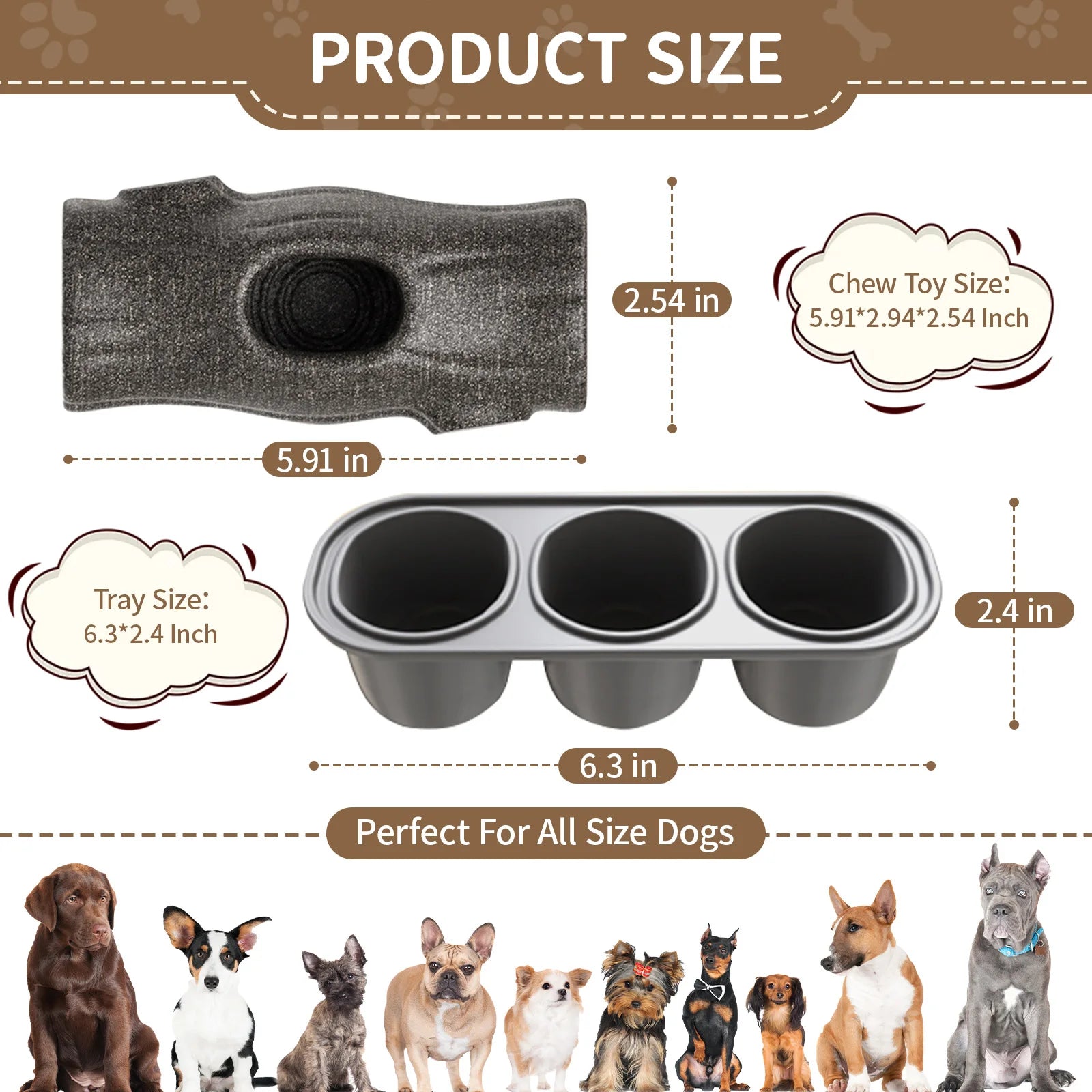 Indestructible Dog Toy for Aggressive Chewers, Frozen Treat Holder with Molds